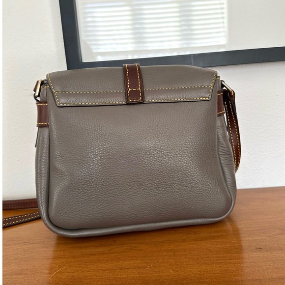 Dooney & Bourke Gray Leather Crossbody Bag - Picture 5 of 8